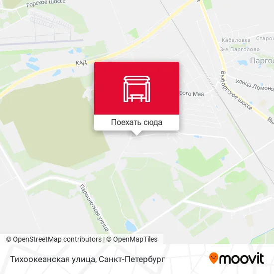 Карта Тихоокеанская улица