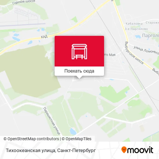 Карта Тихоокеанская улица