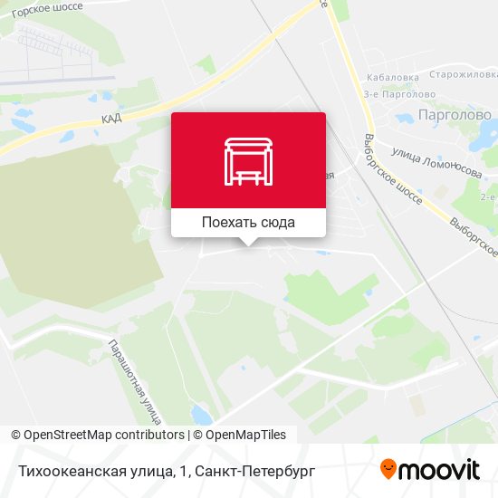 Карта Тихоокеанская улица, 1