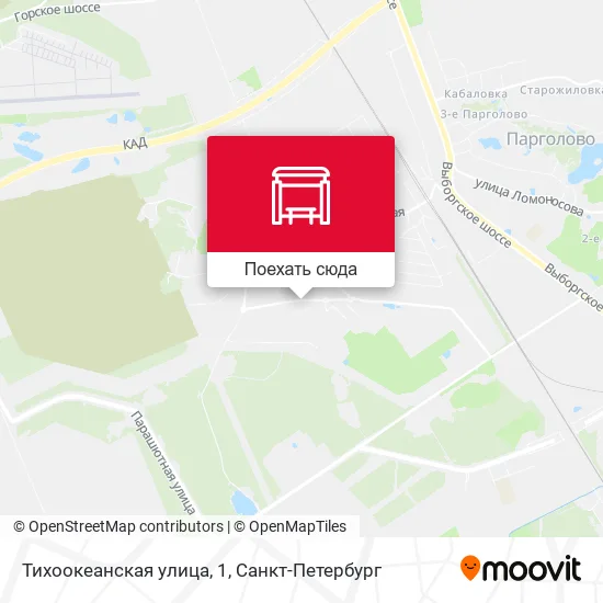 Карта Тихоокеанская улица, 1