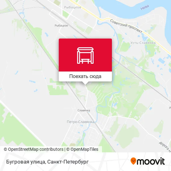 Карта Бугровая улица