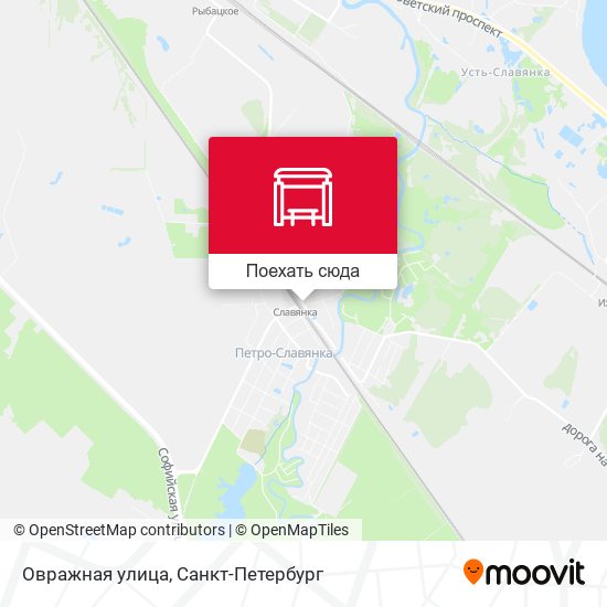 Карта Овражная улица