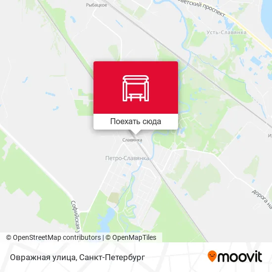 Карта Овражная улица