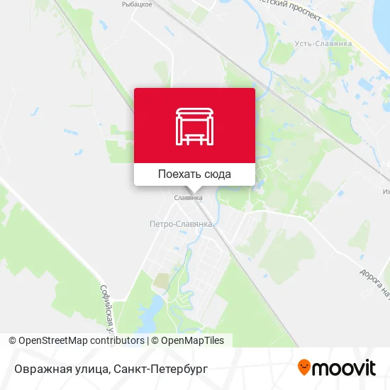 Карта Овражная улица