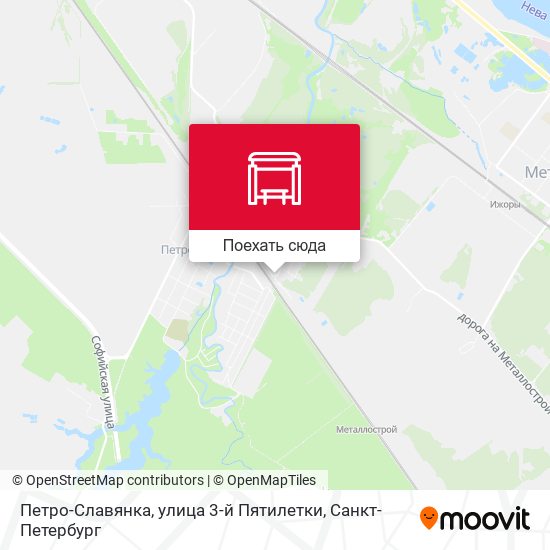 Карта Петро-Славянка, улица 3-й Пятилетки