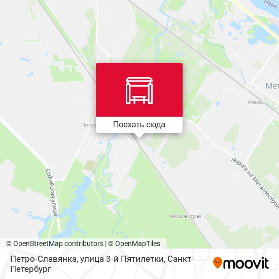 Карта Петро-Славянка, улица 3-й Пятилетки