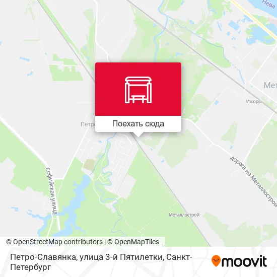 Карта Петро-Славянка, улица 3-й Пятилетки