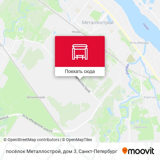 Карта посёлок Металлострой, дом 3