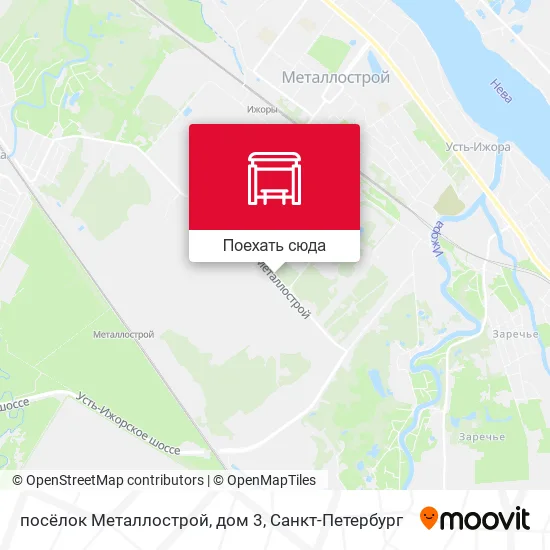 Карта посёлок Металлострой, дом 3