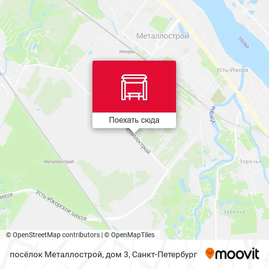 Карта посёлок Металлострой, дом 3
