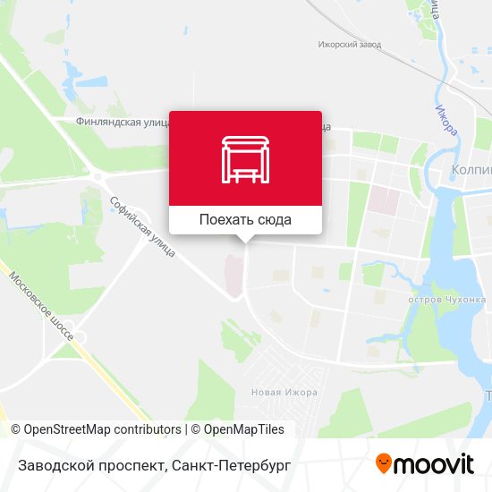 Карта Заводской проспект