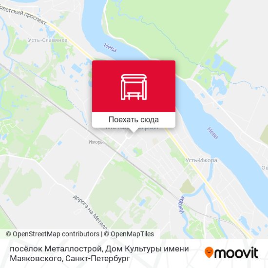 Карта посёлок Металлострой, Дом Культуры имени Маяковского