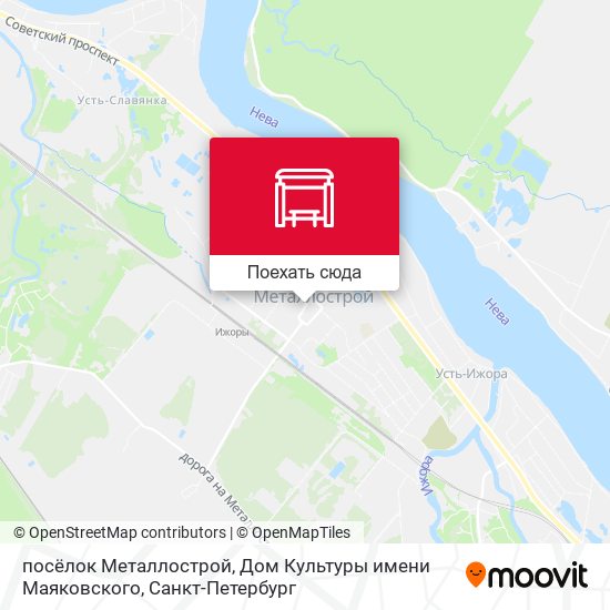 Карта посёлок Металлострой, Дом Культуры имени Маяковского
