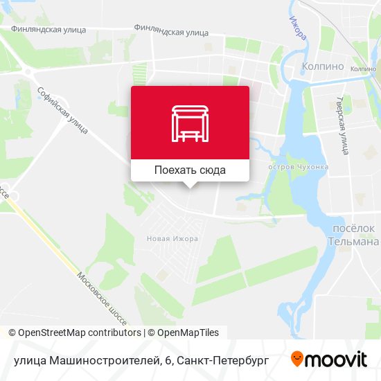 Карта улица Машиностроителей, 6