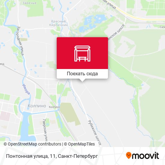 Карта Понтонная улица, 11