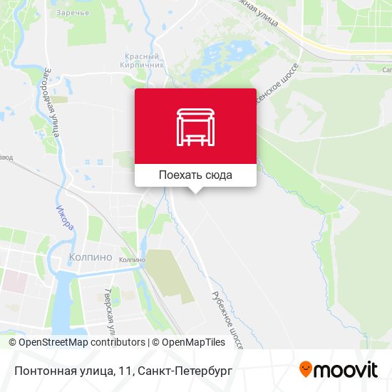 Карта Понтонная улица, 11