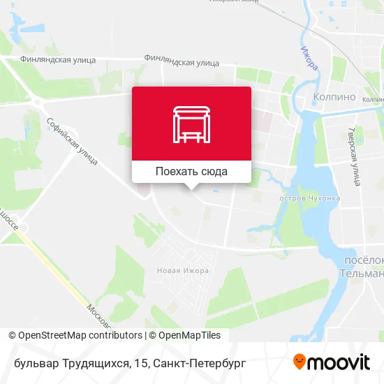 Карта бульвар Трудящихся, 15