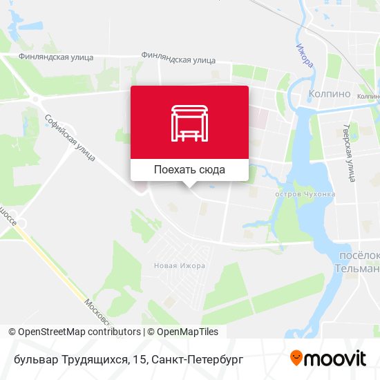 Карта бульвар Трудящихся, 15