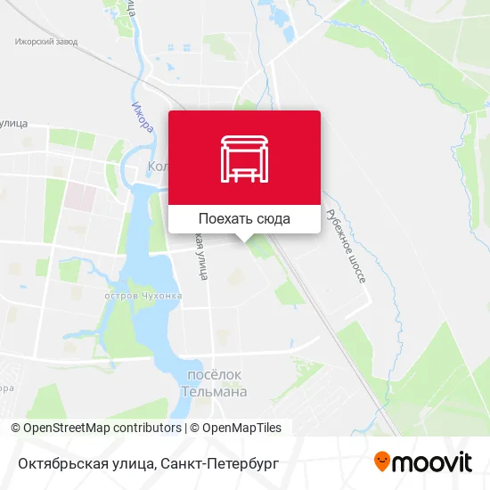 Карта Октябрьская улица