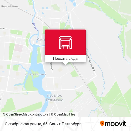 Карта Октябрьская улица, 65