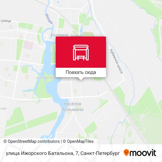 Карта улица Ижорского Батальона, 7