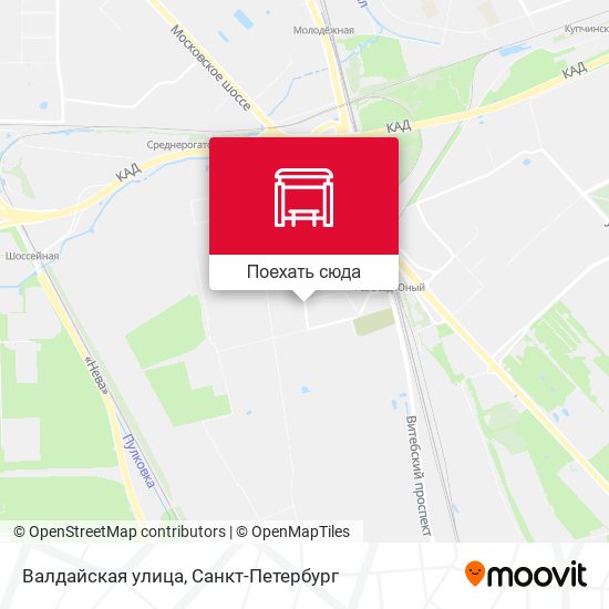 Карта Валдайская улица