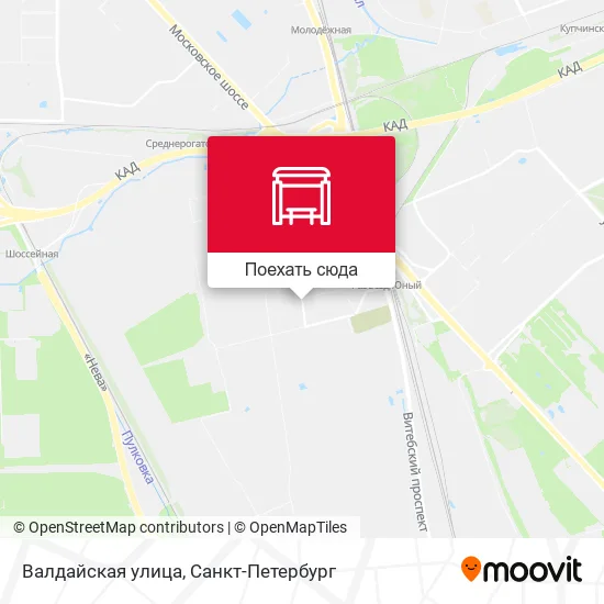 Карта Валдайская улица