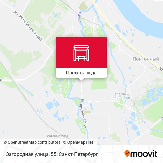 Карта Загородная улица, 55