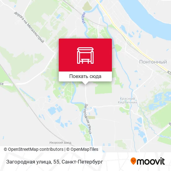 Карта Загородная улица, 55