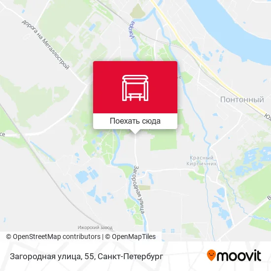 Карта Загородная улица, 55