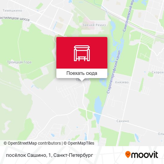 Карта посёлок Сашино, 1