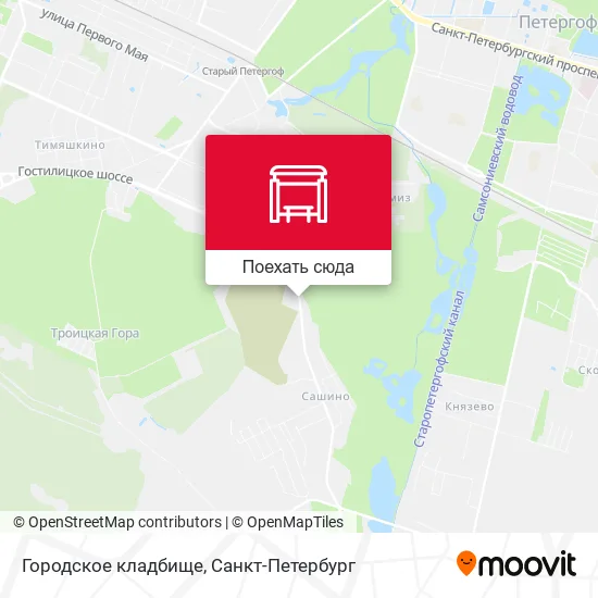 Карта Городское кладбище