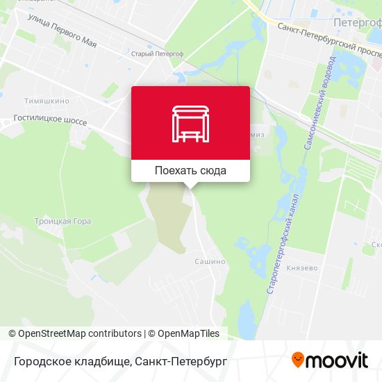 Карта Городское кладбище