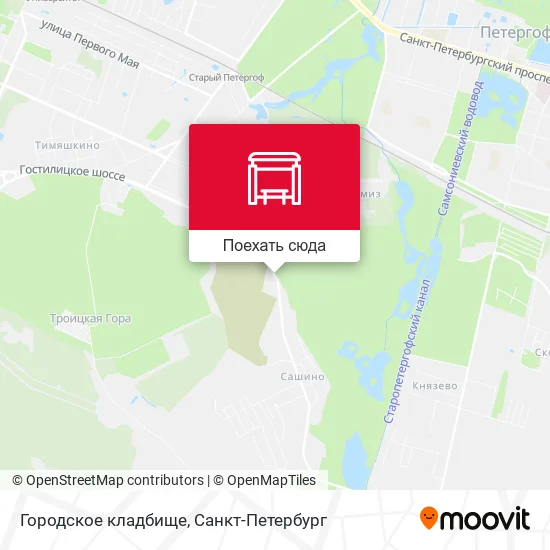Карта Городское кладбище