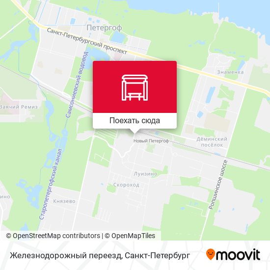 Карта Железнодорожный переезд