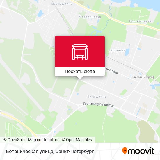 Карта Ботаническая улица