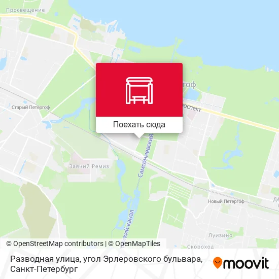 Карта Разводная улица, угол Эрлеровского бульвара