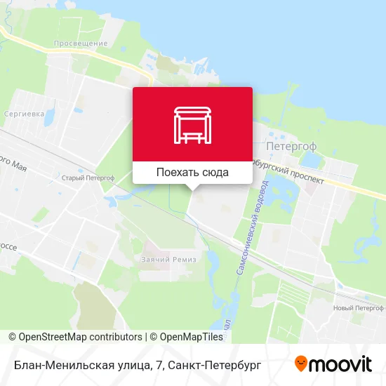 Карта Блан-Менильская улица, 7