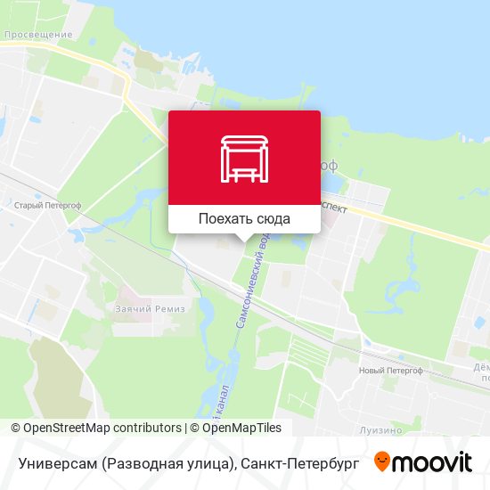 Карта Универсам (Разводная улица)