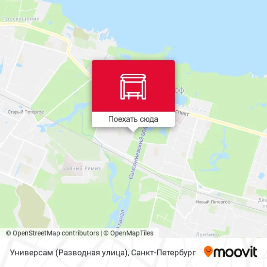 Карта Универсам (Разводная улица)