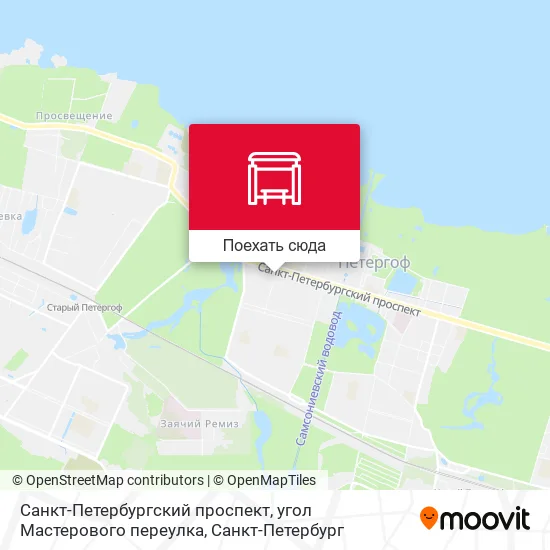 Карта Санкт-Петербургский проспект, угол Мастерового переулка