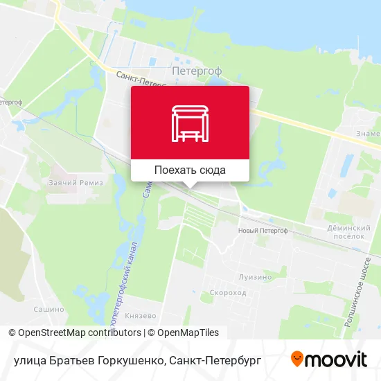 Карта улица Братьев Горкушенко