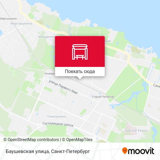 Карта Баушевская улица