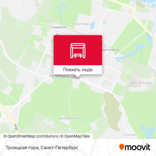 Карта Троицкая гора
