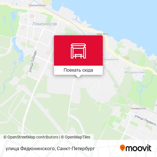 Карта улица Федюнинского