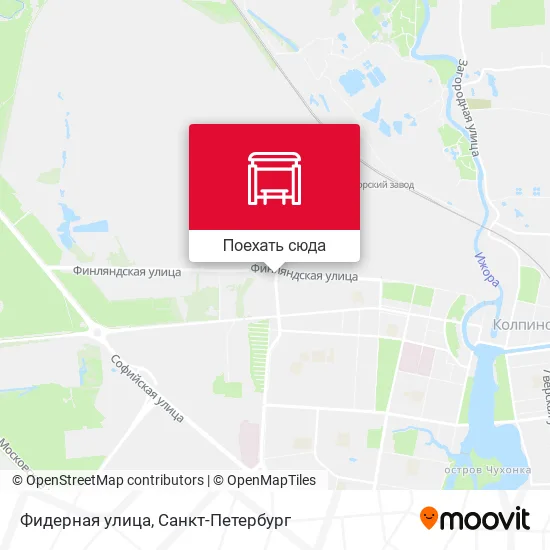 Карта Фидерная улица