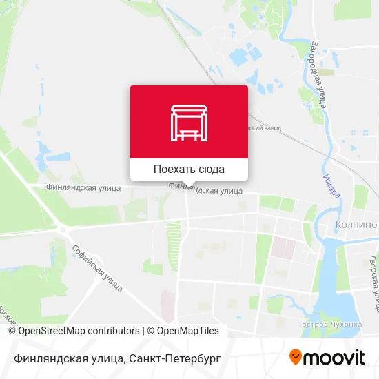 Карта Финляндская улица