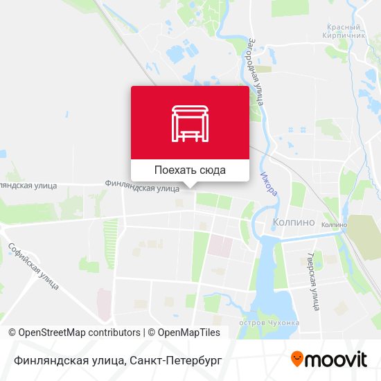 Карта Финляндская улица