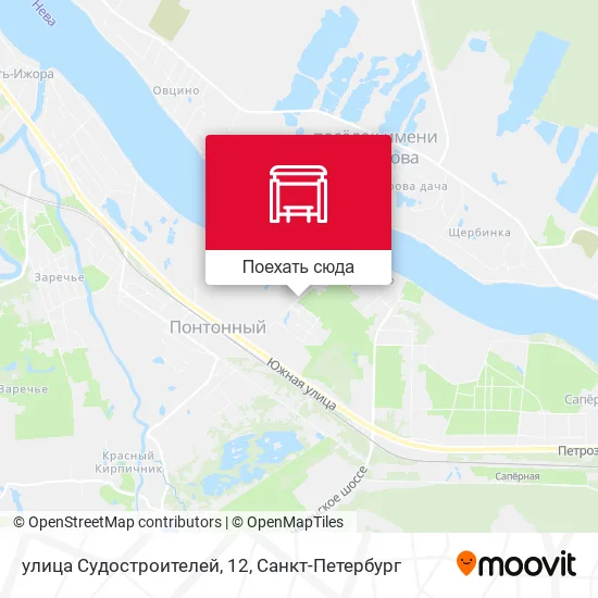 Карта улица Судостроителей, 12
