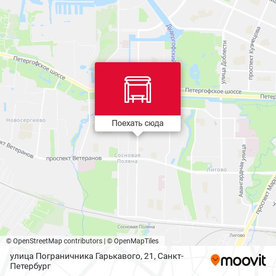 Карта улица Пограничника Гарькавого, 21